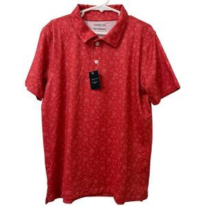 Crewcuts J.Crew Boys Football Red Performance Polo Shirt Medium 8 9 NWT New